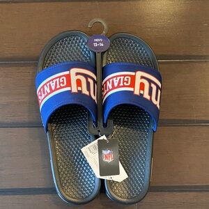 NFL Giants Blue and Red Slide Sandals